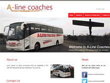 Tablet Screenshot of a-linecoaches.co.uk